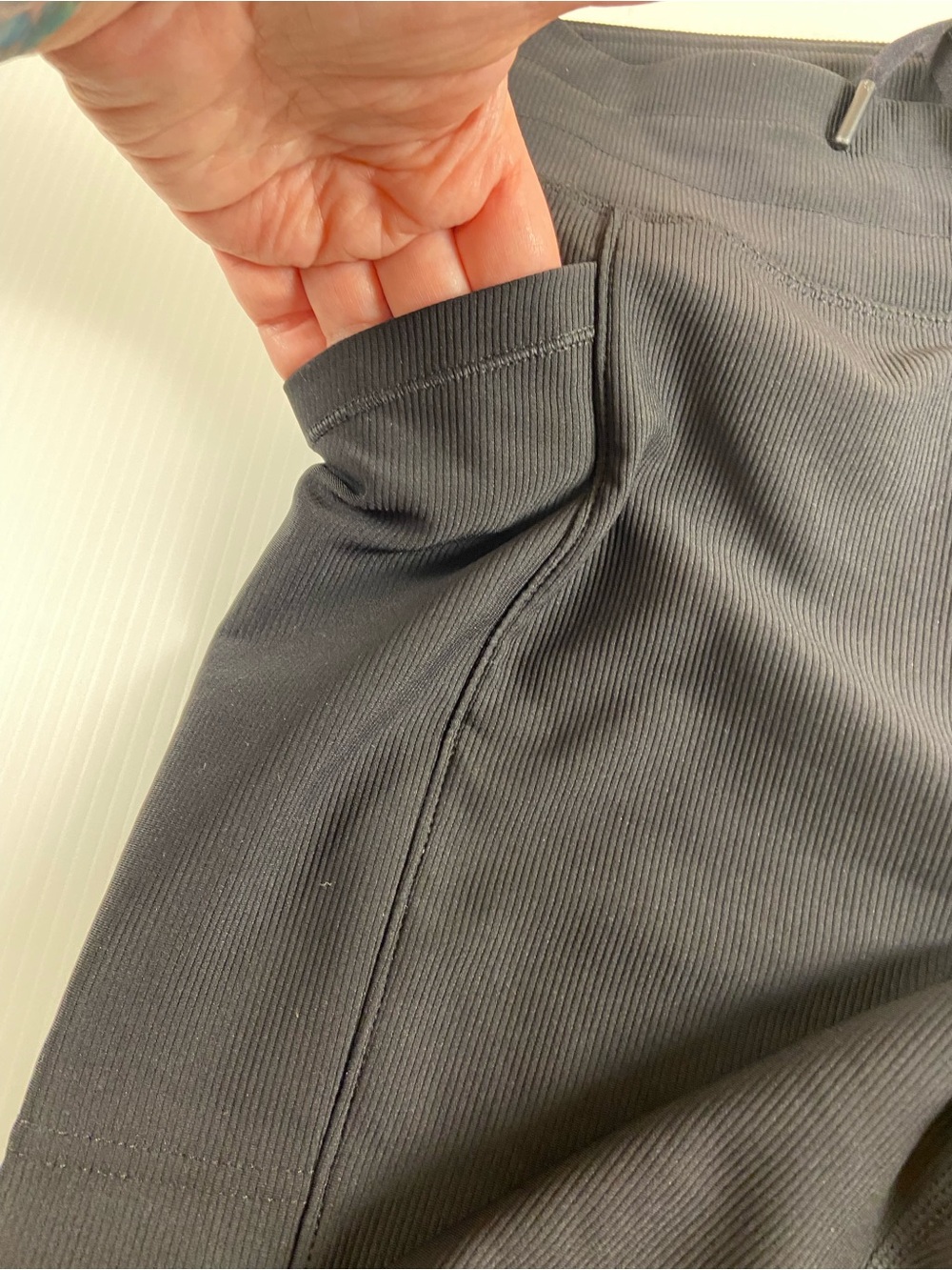32 Degrees Cool Ribbed Black Performance Wide Leg Pants M - Picture 3 of 6